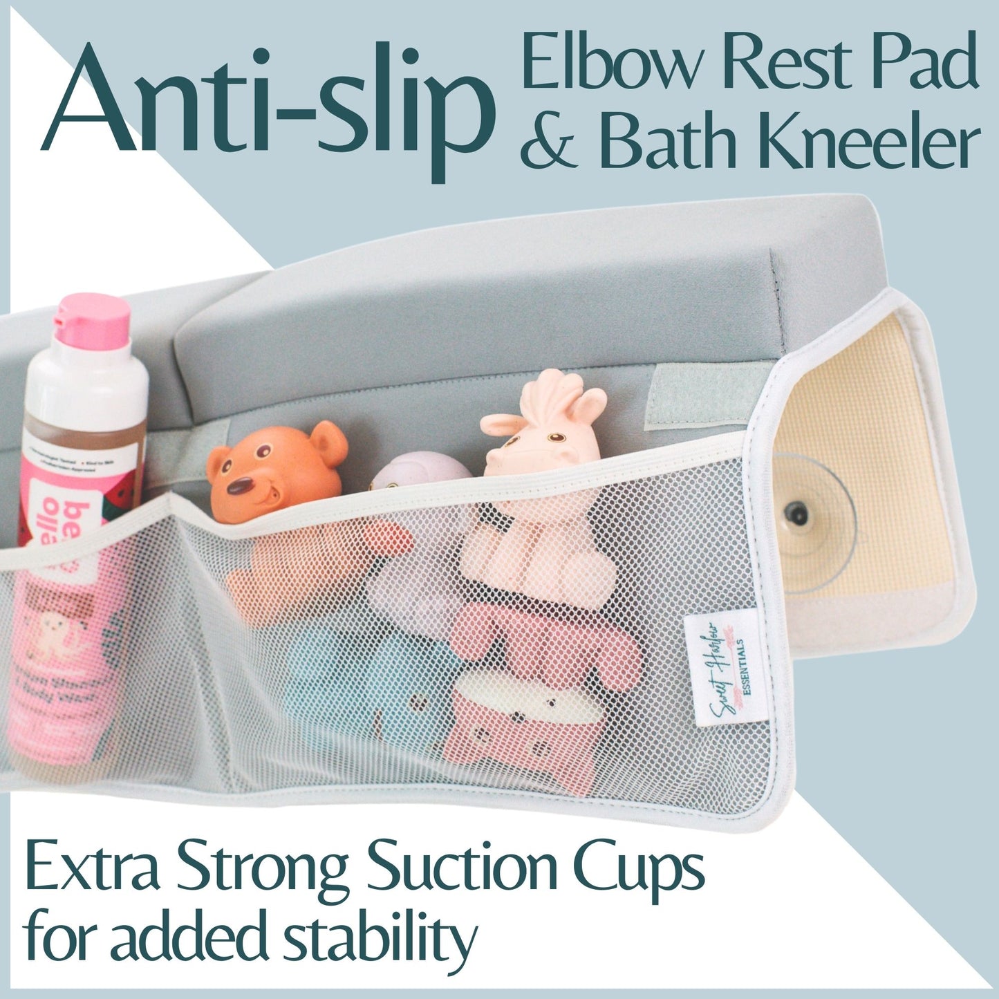 Comfortable Baby Bath Kneeler and Elbow Rest Pad Set